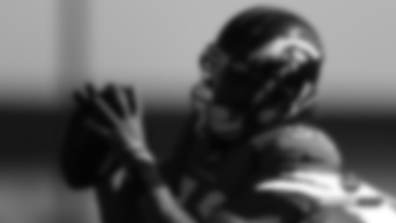 Phillip Lindsay during practice on Day 16 of training camp on August 12, 2019.
