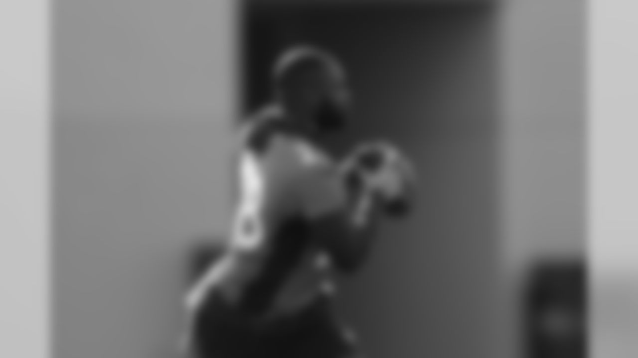 Royce Freeman during strength and conditioning practice at UCHealth Training Center in Centennial, CO, August 04, 2020.
Photo by Gabriel Christus