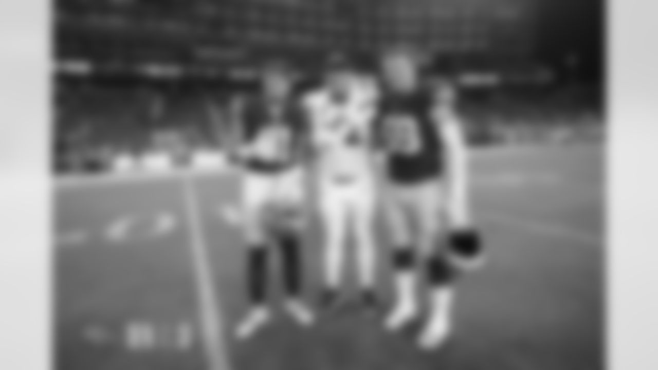 Cameron Latu, Garett Bolles and Spencer Waege during the Broncos' preseason Week 2 game against the San Francisco 49ers at Levi's Stadium in Santa Clara, California on August 19, 2023. Photo by Gabriel Christus / Denver Broncos