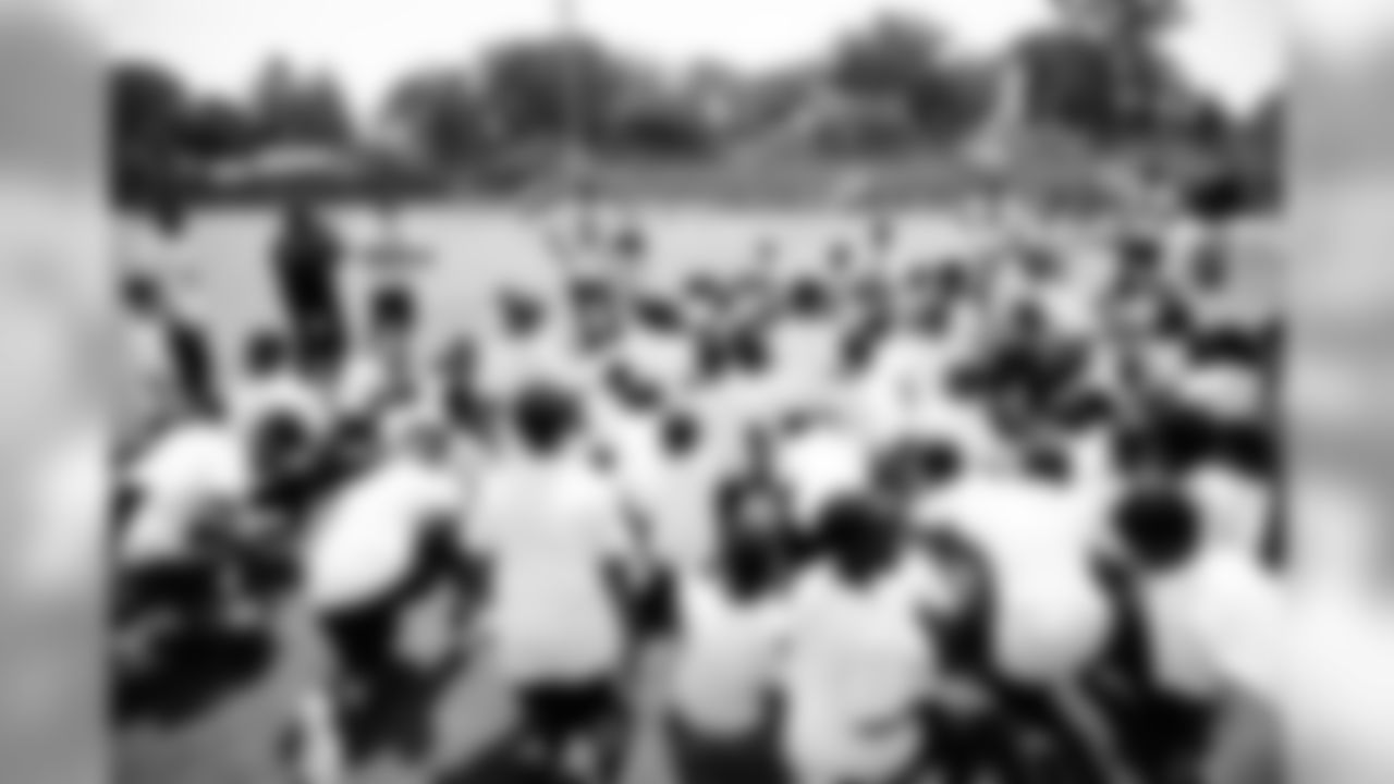 Will Parks hosts a youth football camp on June 29, 2019.