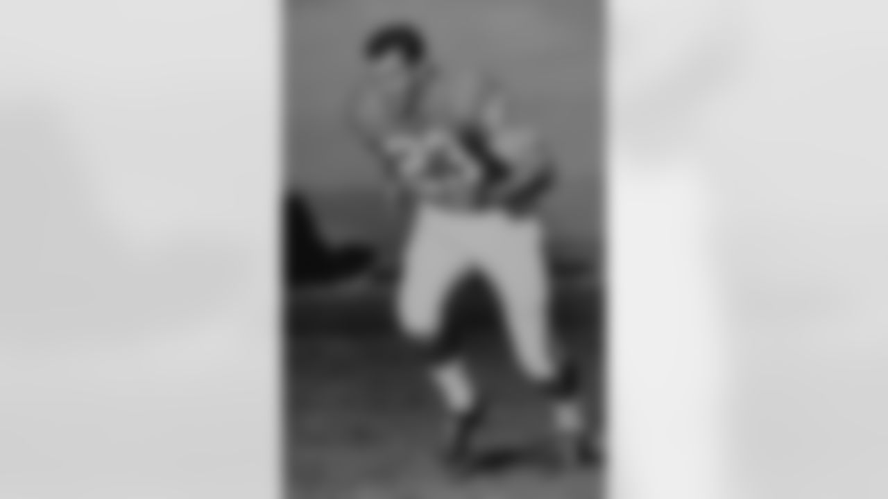 Austin "Goose" Gonsoulin was one of the four original Ring of Fame inductees in 1984 and was recognized for his splendid play at safety for seven seasons. Gonsoulin was one of the original Broncos from the 1960 season and was one of three original Broncos still with the team at the start of his final year with the club in 1966. At the end of his Broncos career, he was the all-time American Football League leader in interceptions with 43 and still ranks second in club history in that category. He was an All-AFL choice in 1960, '62 and '63 while also being named to the AFL All-Star Game from 1961-64 and in '66.
