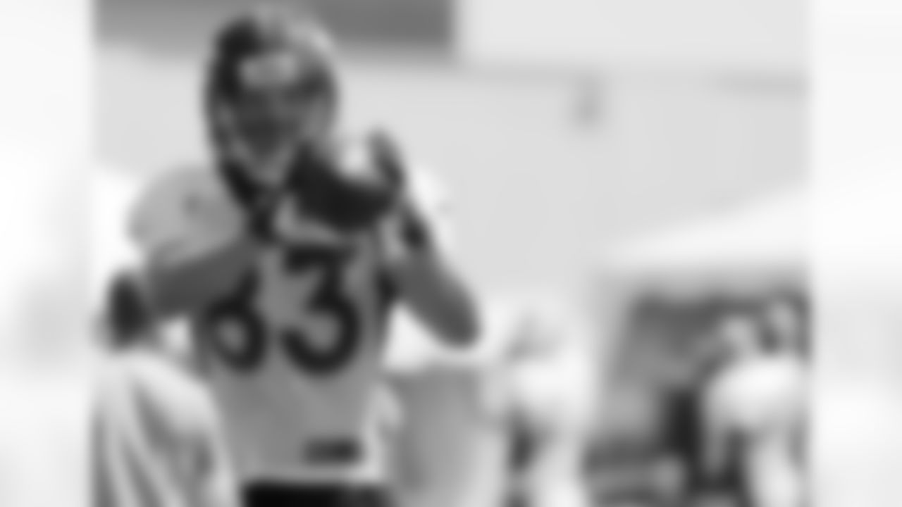 Welker looks in a catch.