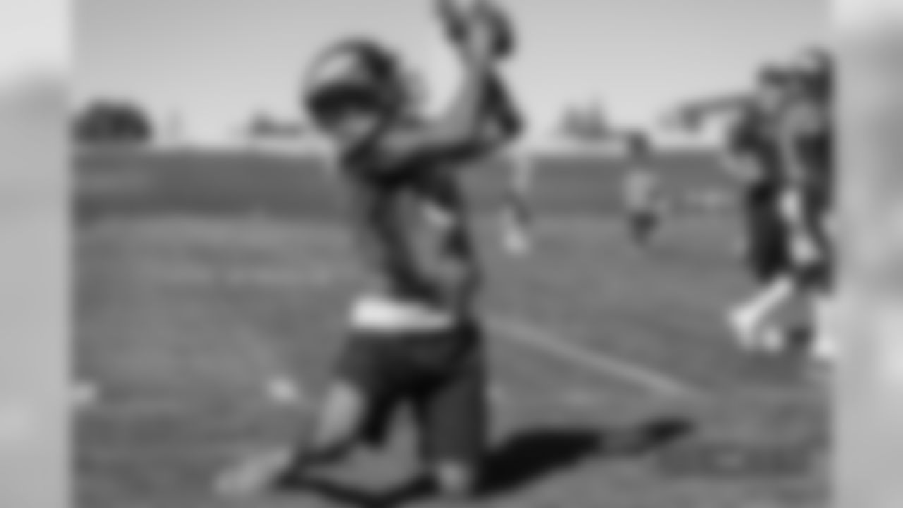 Tim Patrick during practice at UCHealth Training Center on September 14, 2018.