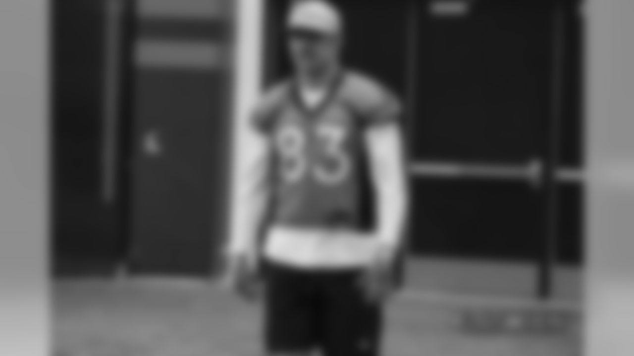 Matt LaCosse during a team walkthrough at UCHealth Training Center on Dec. 29, 2018 ahead of their Week 17 game against the Chargers.