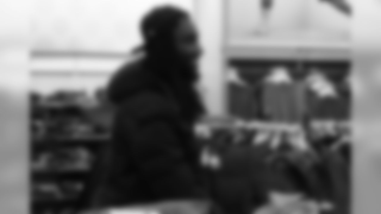 Temarrick Hemingway during Will Parks' shopping spree for the Boys & Girls Club of Metro Denver on Dec. 3, 2018
