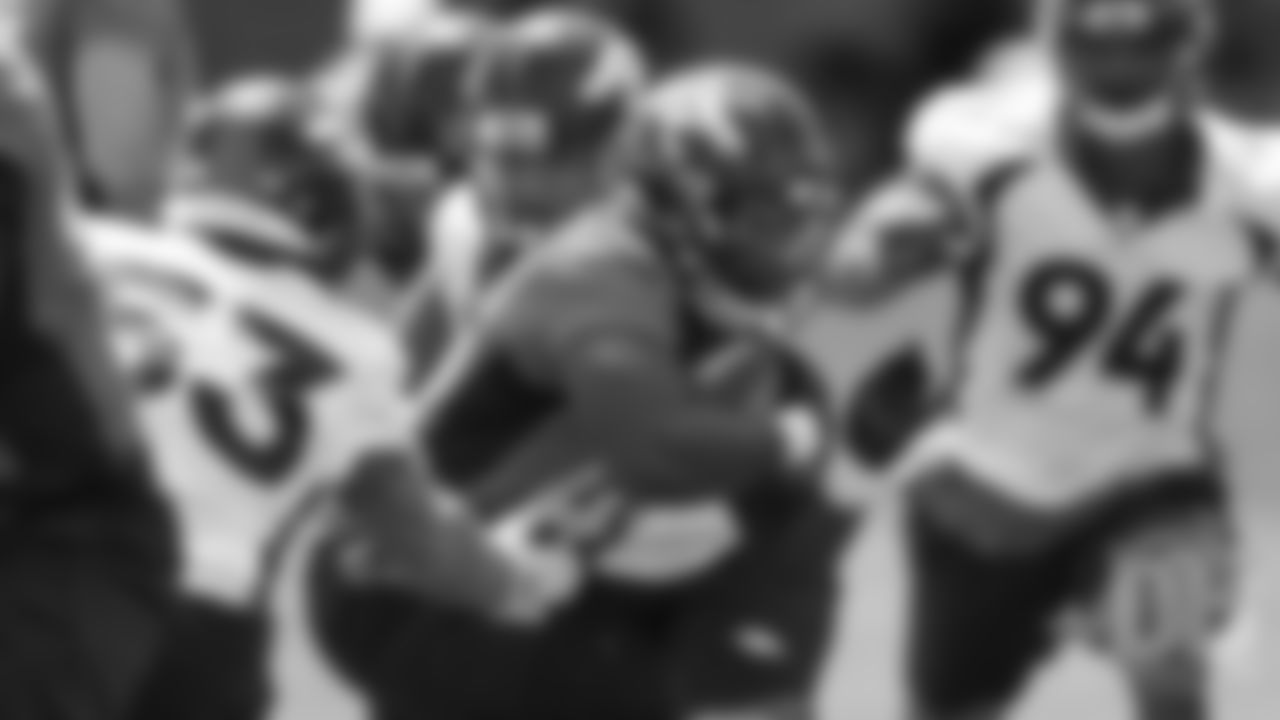 Tryout running back Bernard McDondle during the first day of rookie minicamp practice on May 10, 2019.