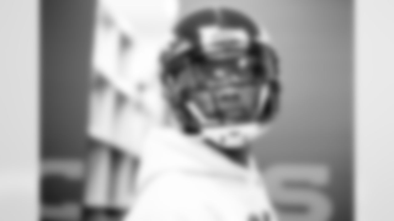 Pat Surtain II gets fitted for a helmet, cleats, shoulder pads and other equipment along with other rookies ahead of their minicamp at UCHealth Training Center on May 12, 2021. (Photo by Ben Swanson)
