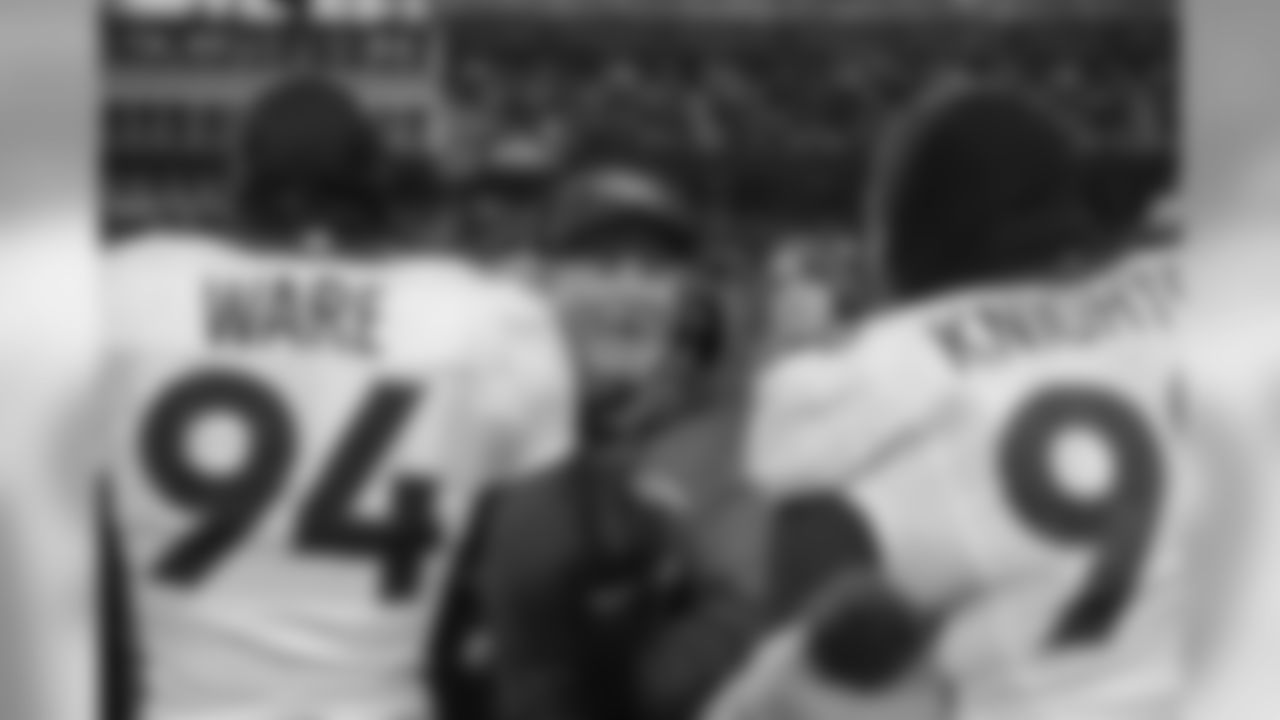 DeMarcus Ware, Jack Del Rio and Terrance Knighton