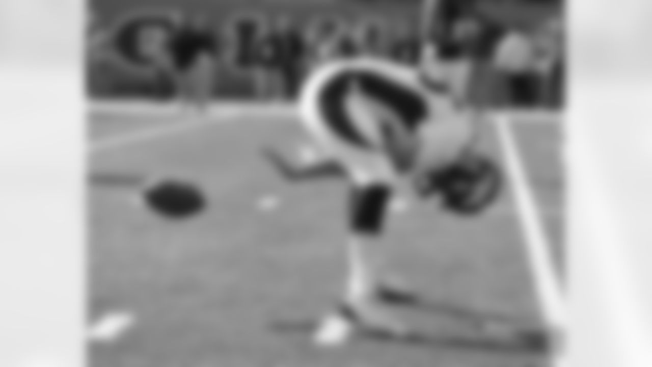 Rookie longsnapper Aaron Brewer, who recorded his first career tackle on special teams last week, practices perfect form.