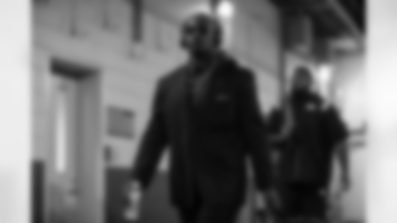 Alexander Johnson arrives before the Broncos' Week 1 game against the New York Giants at MetLife Stadium in East Rutherford, New Jersey, on September 12, 2021. (Photo by Gabriel Christus)
