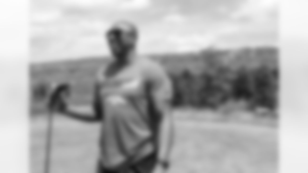 Chris Harris Jr. at the Broncos' team golf outing on May 22, 2017 at Sanctuary Golf Course.