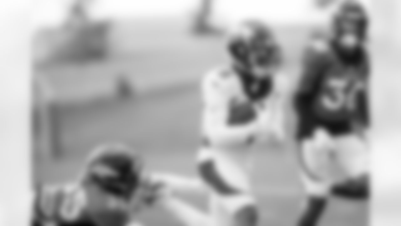 Diontae Spencer during practice on Day 8 of training camp at UCHealth Training Center on August 6, 2021. (Photo by Ben Swanson)