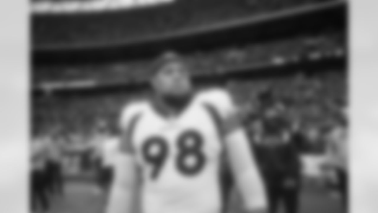 Mike Purcell during the Broncos' Week 8 game against the Jaguars at Wembley Stadium in London on October 30, 2022. This image is part of the Broncos' film series documenting the team's trip to London. (Photo by Gabriel Christus)