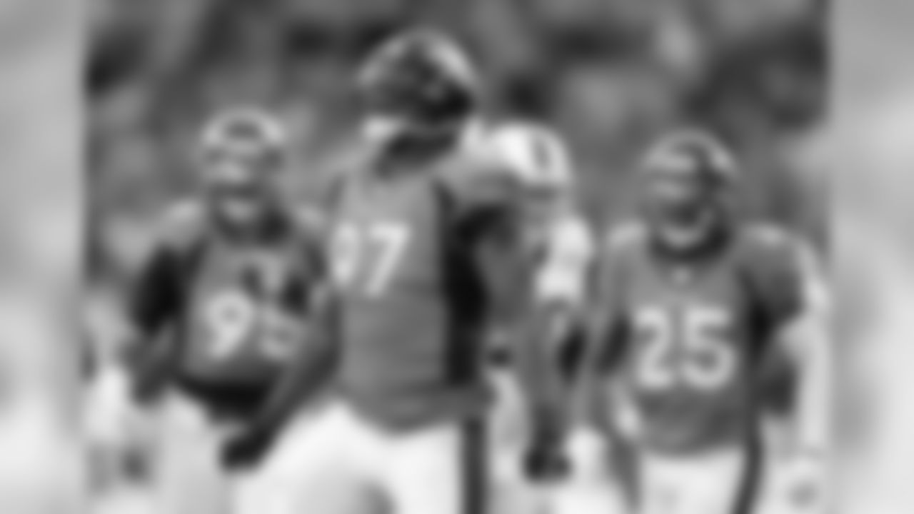 DE Malik Jackson against the Buffalo Bills. Jackson was taken by the Broncos in the fifth-round of the 2012 NFL draft.