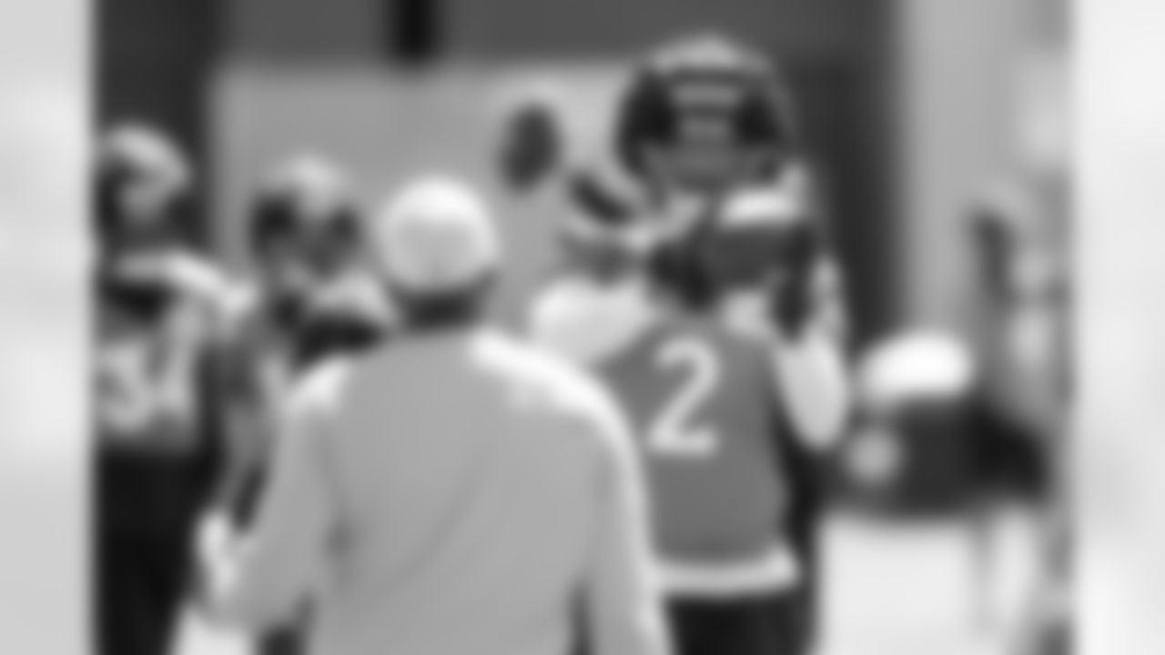 Pat Surtain II during a training camp practice at Centura Health Training Center on August 3, 2023 in Englewood, Colorado. Photo by Ben Swanson / Denver Broncos