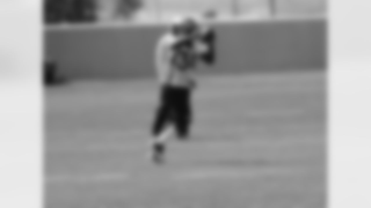 RB Ronnie Hillman works on catching passes out of the backfield.