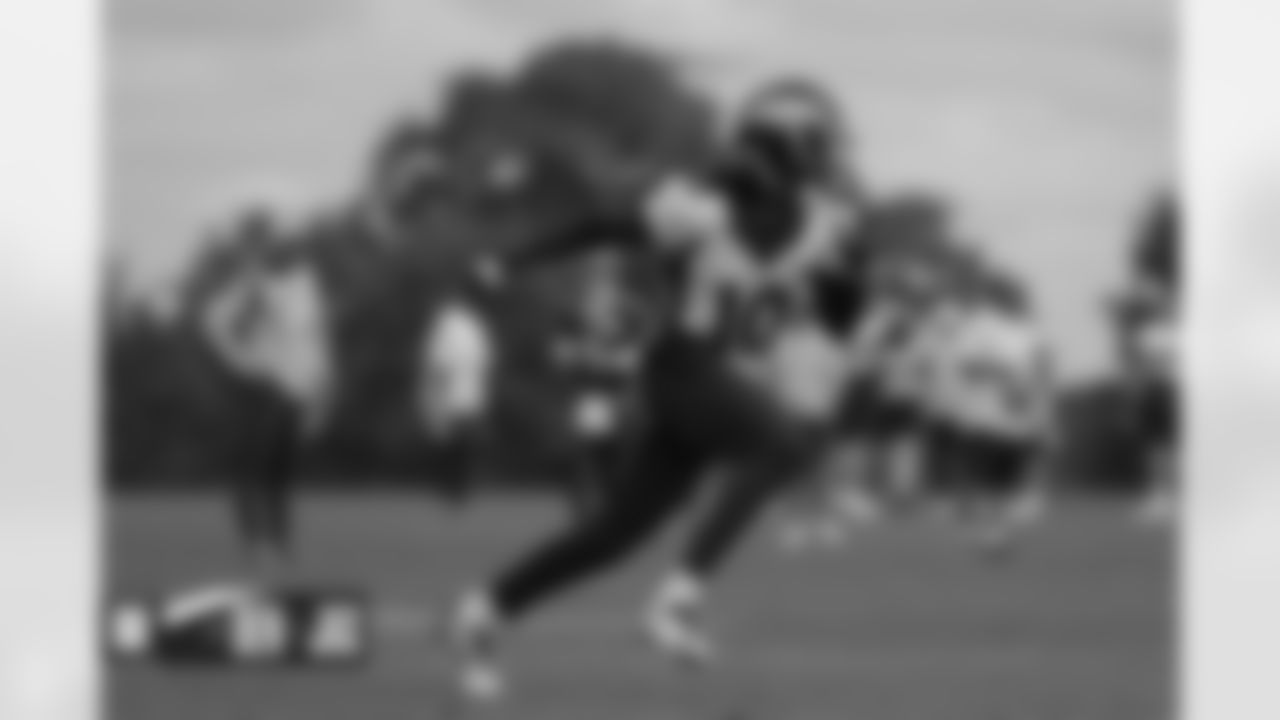 Jerry Jeudy at practice at Harrow School just outside London, England in the United Kingdom on October 27, 2022. (Photo by Amanda Gerlach)