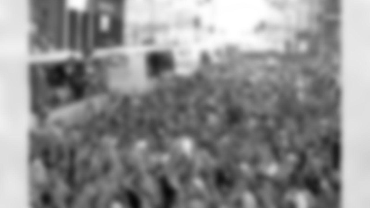 Denver: An estimated 650,000 fans turned out along 17th Street, Broadway and Civic Center Park to cheer on the Broncos during their Championship Parade, the day after returning from the Super Bowl.