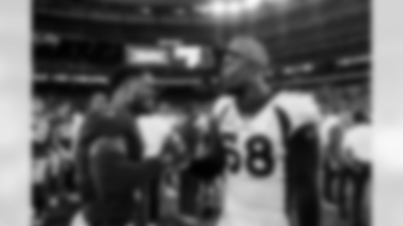 Von Miller during the Broncos' Week 1 game against the New York Giants at MetLife Stadium in East Rutherford, New Jersey, on September 12, 2021. (Photo by Gabriel Christus)