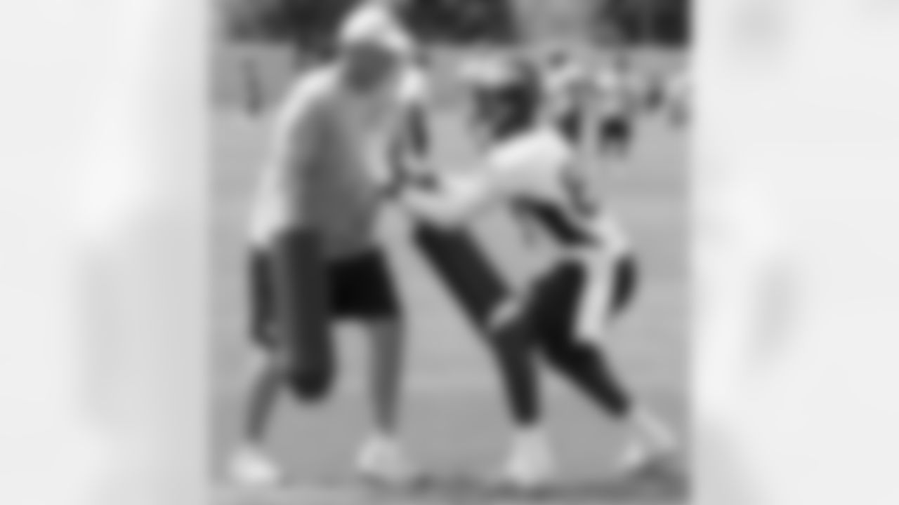 Tight Ends Coach Clancy Barone and Tight End Gerell Robinson