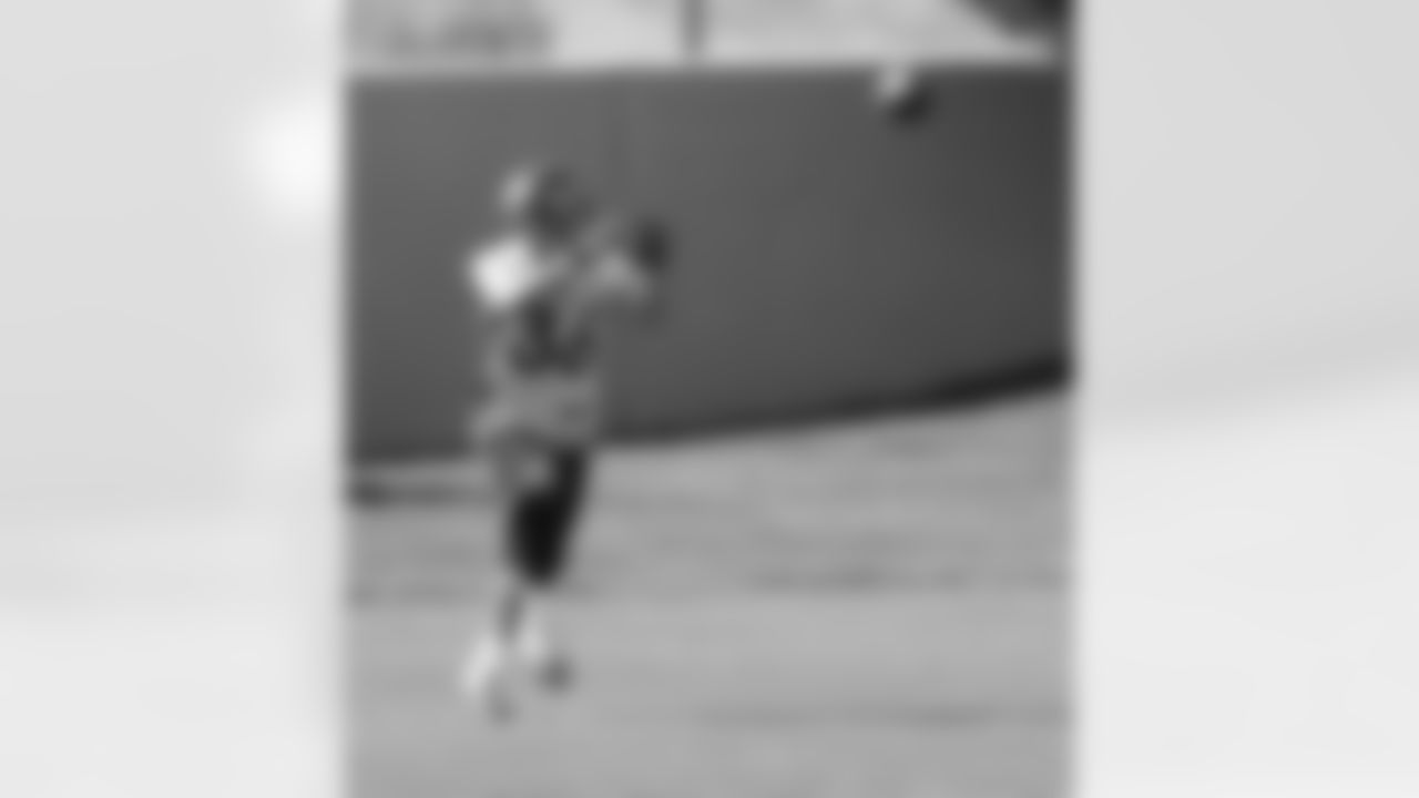 S Jim Leonhard looks in a pass.