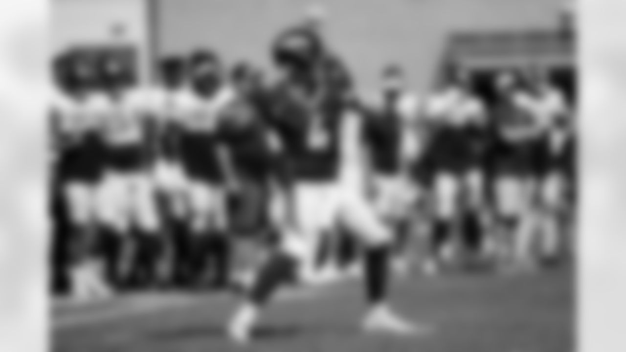 Brett Rypien during a joint practice with the Minnesota Vikings amid training camp at TCO Performance Center on August 11, 2021. (Photo by Ben Swanson)