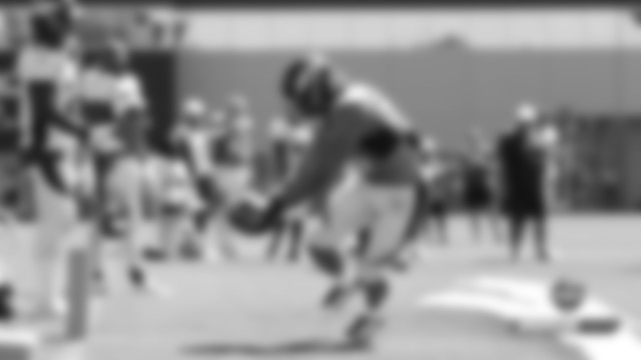 Phillip Lindsay during practice on Day 16 of training camp on August 12, 2019.