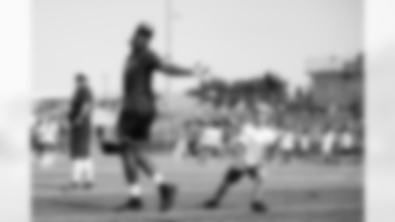 Jerry Jeudy at his youth football camp on June 28, 2023 in Englewood, Colorado. Photo by Ben Swanson / Denver Broncos