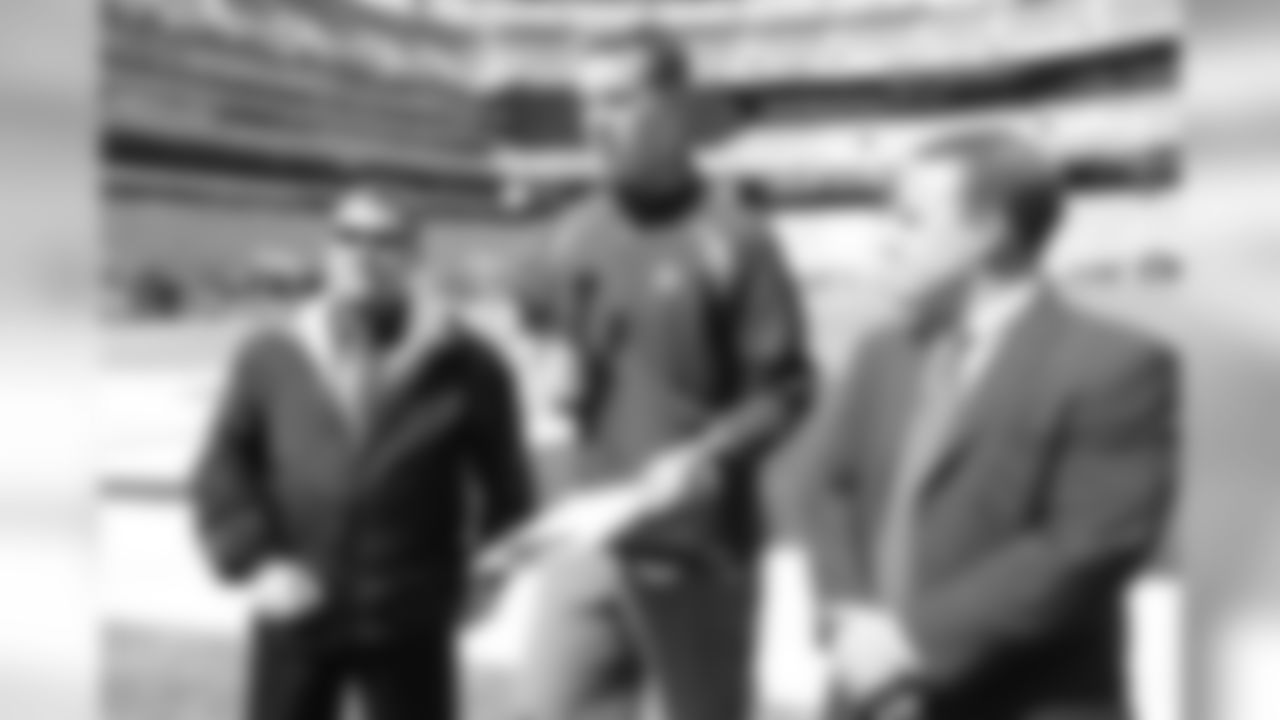 Andrew Mason, Chris Hall and Gray Caldwell Before the Game