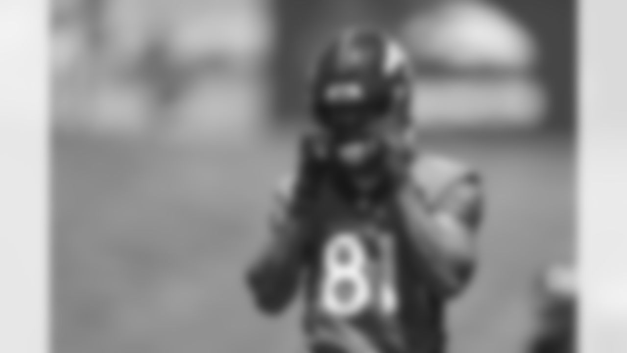 Tim Patrick during minicamp on Tuesday, June 15, 2021 at UCHealth Training Center in Englewood, Colorado