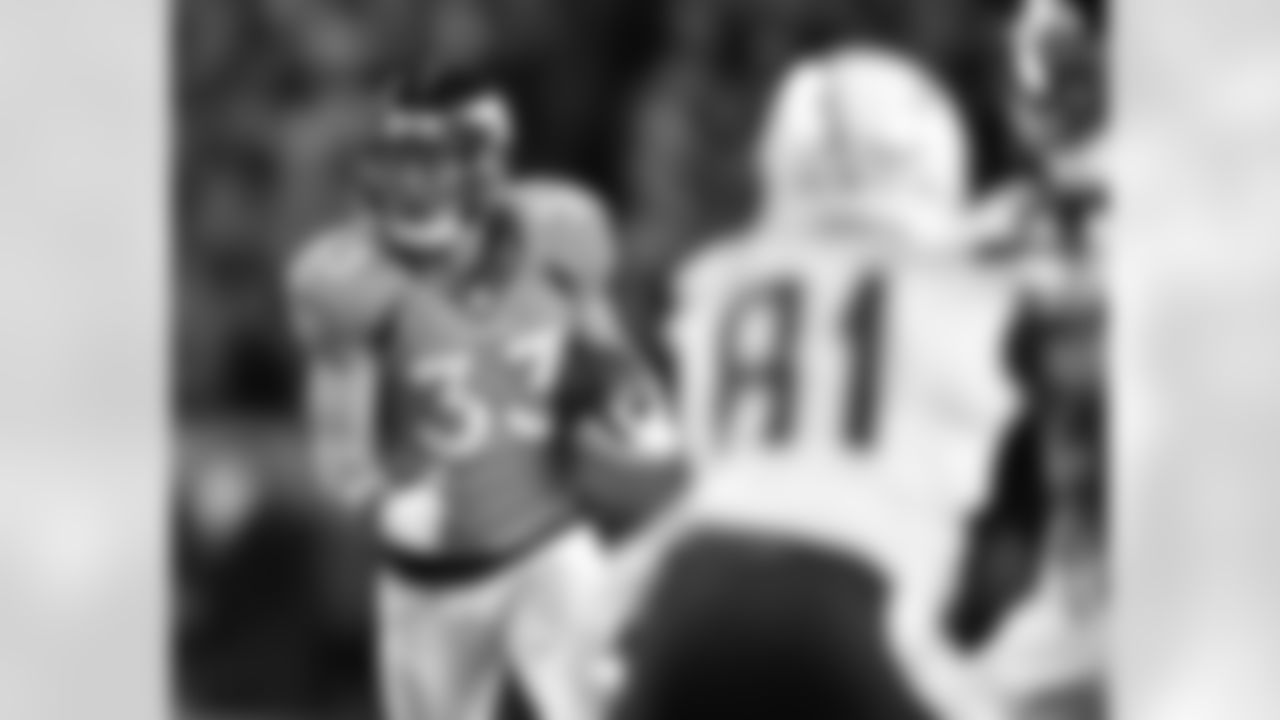 After the Broncos tied the game at 20-20 with a field goal in the fourth quarter, the Chargers had a chance to push their lead to a touchdown. But S Shiloh Keo picked off Philip Rivers and returned it to San Diego's 23-yard line.