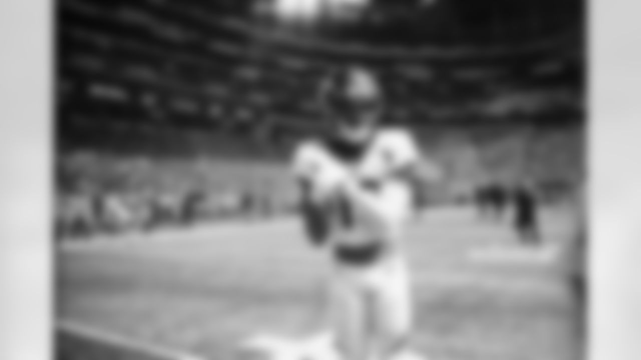 A film photo of Jerry Jeudy from the Broncos' preseason game against the Minnesota Vikings at U.S. Bank Stadium on August 14, 2021. (Photo by Joe Abdellah)