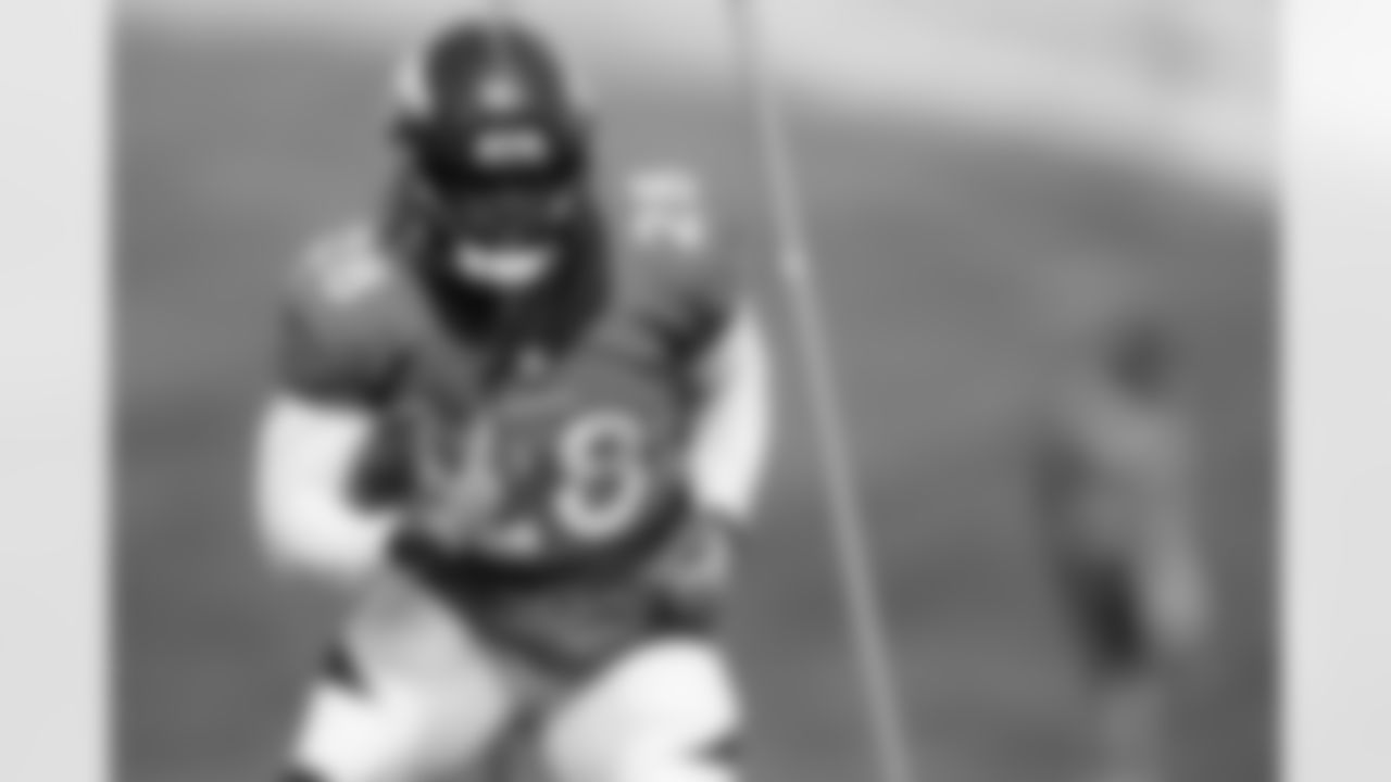 Royce Freeman during training camp at UCHealth Training Center in Centennial, CO, August 28, 2020.
Photo by Gabriel Christus
