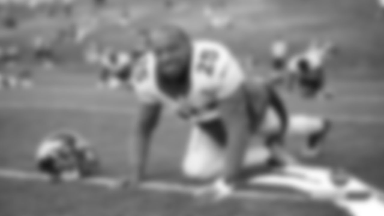 Chris Harris Jr. at a joint practice with the San Francisco 49ers on the 19th day of training camp on August 16, 2019.