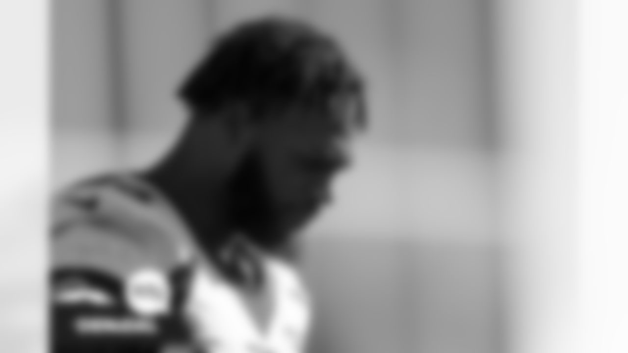 Baron Browning during practice on Wednesday, November 3, 2021 at UCHealth Training Center in Englewood, Colorado.
Photo by Gabriel Christus