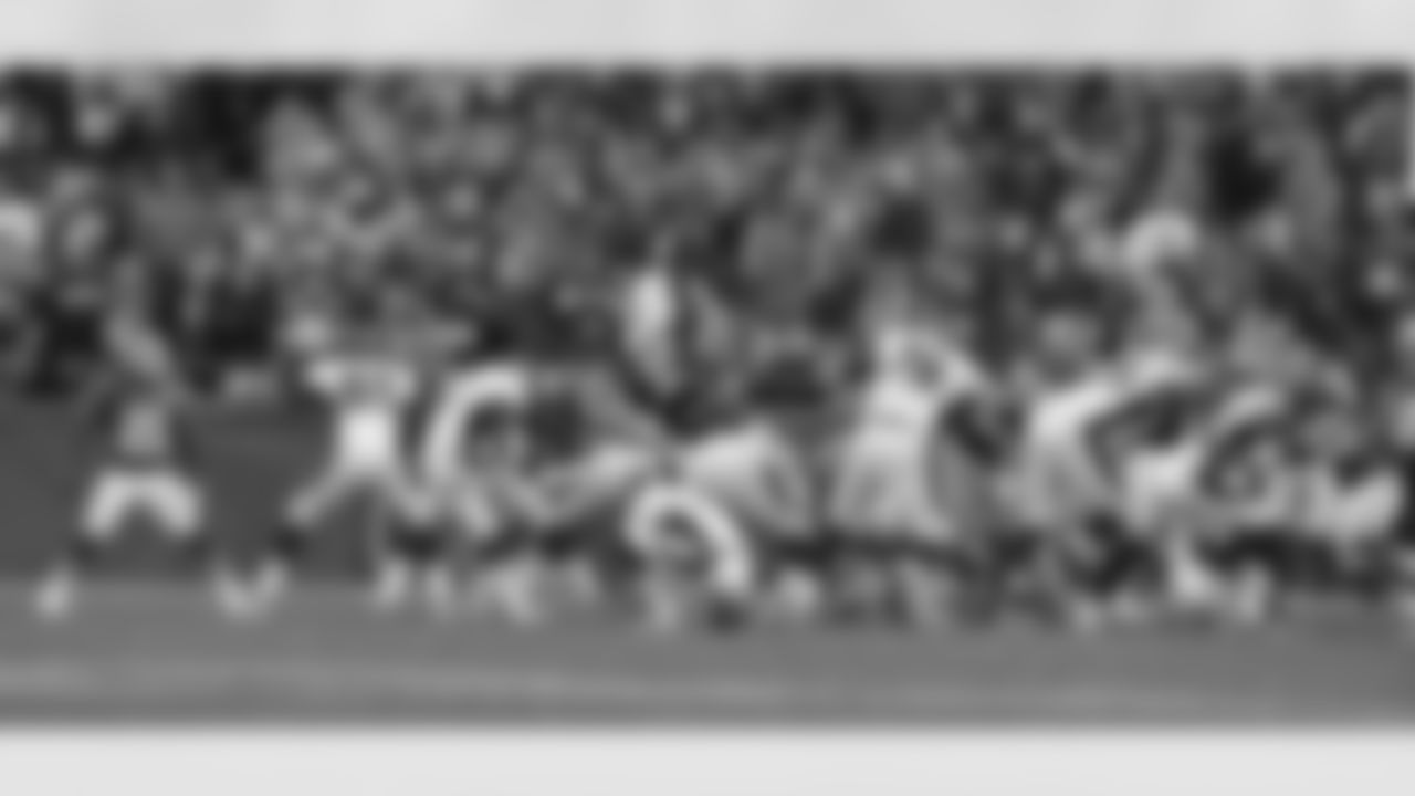 K Matt Prater boots a field goal during the second half.