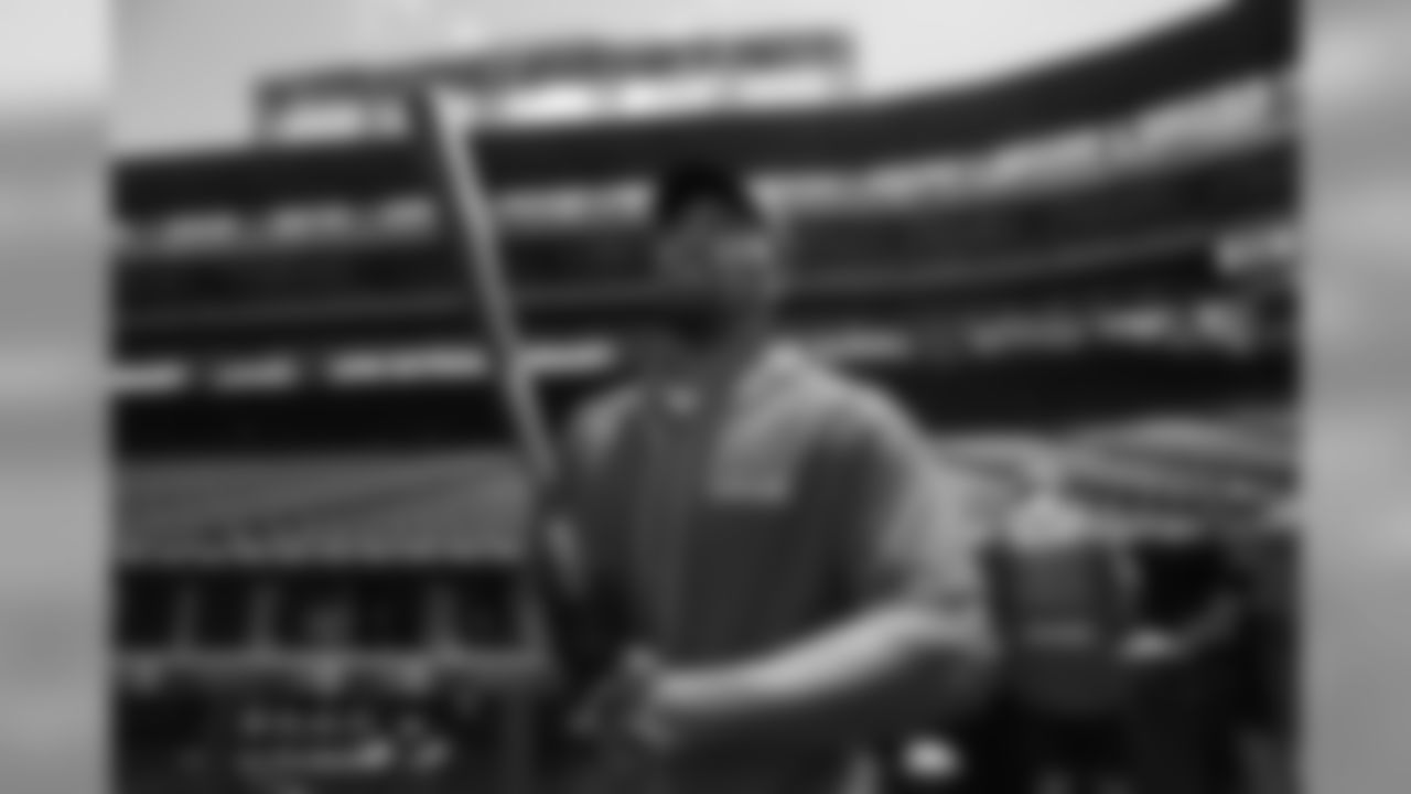 Bradley Chubb during UCHealth's Healthy Swings Charity Home Run Derby to benefit The Leukemia & Lymphoma Society- Rocky Mountain Chapter at Coors Field on June 11, 2019.