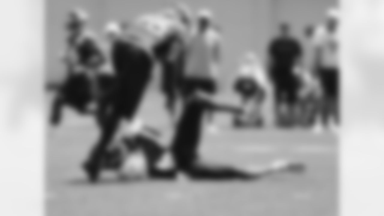 Orton comes up with a diving catch.