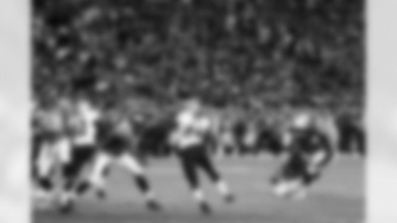 K Matt Prater boots a field goal during the first half against the New Orleans Saints.