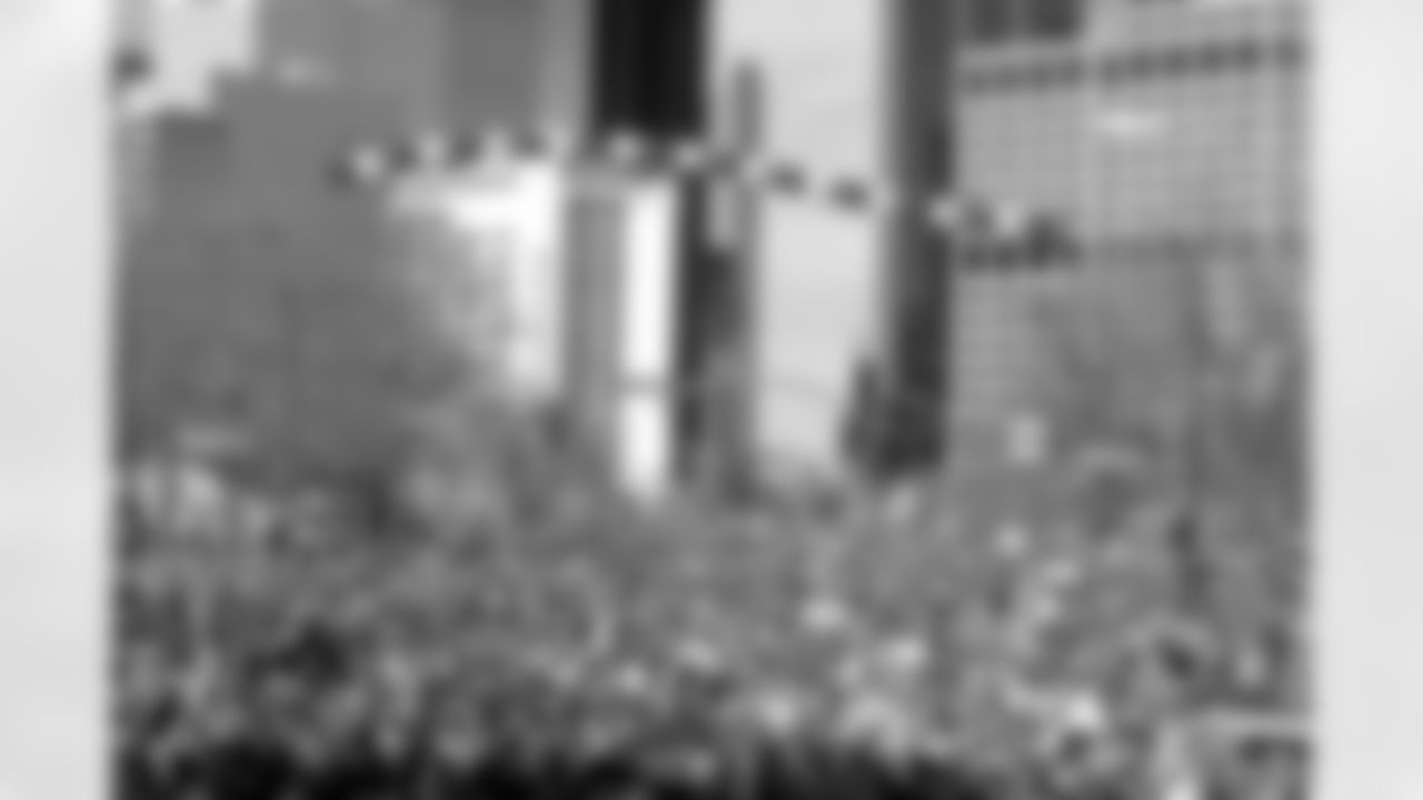 Denver: An estimated 650,000 fans turned out along 17th Street, Broadway and Civic Center Park to cheer on the Broncos during their Championship Parade, the day after returning from the Super Bowl.