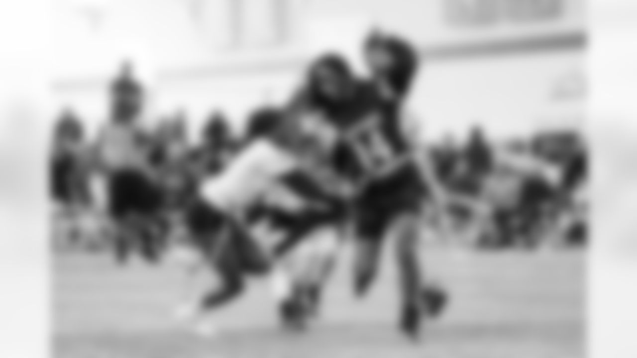 During the Girls High School Flag Football championship tournament at UCHealth Training Center in Englewood, Colorado on October 15, 2022. (Photo by Ben Swanson)