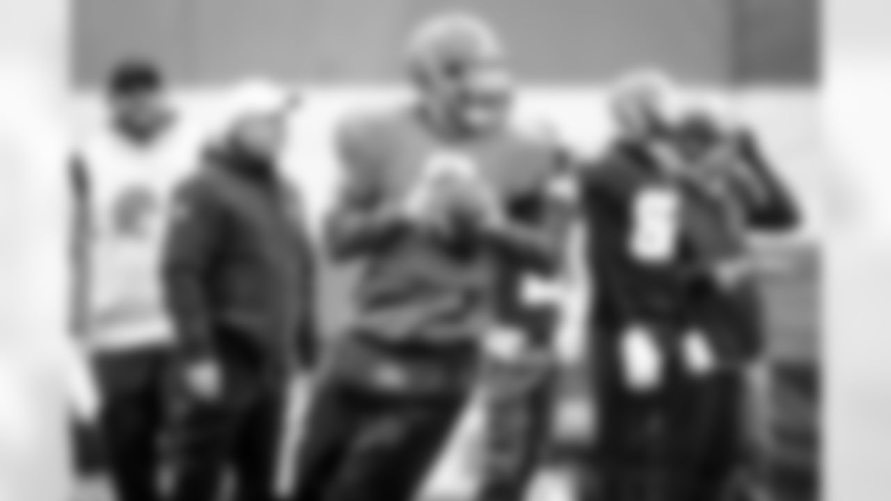 Quarterback Baker Mayfield (6) during practice on December 8, 2021.