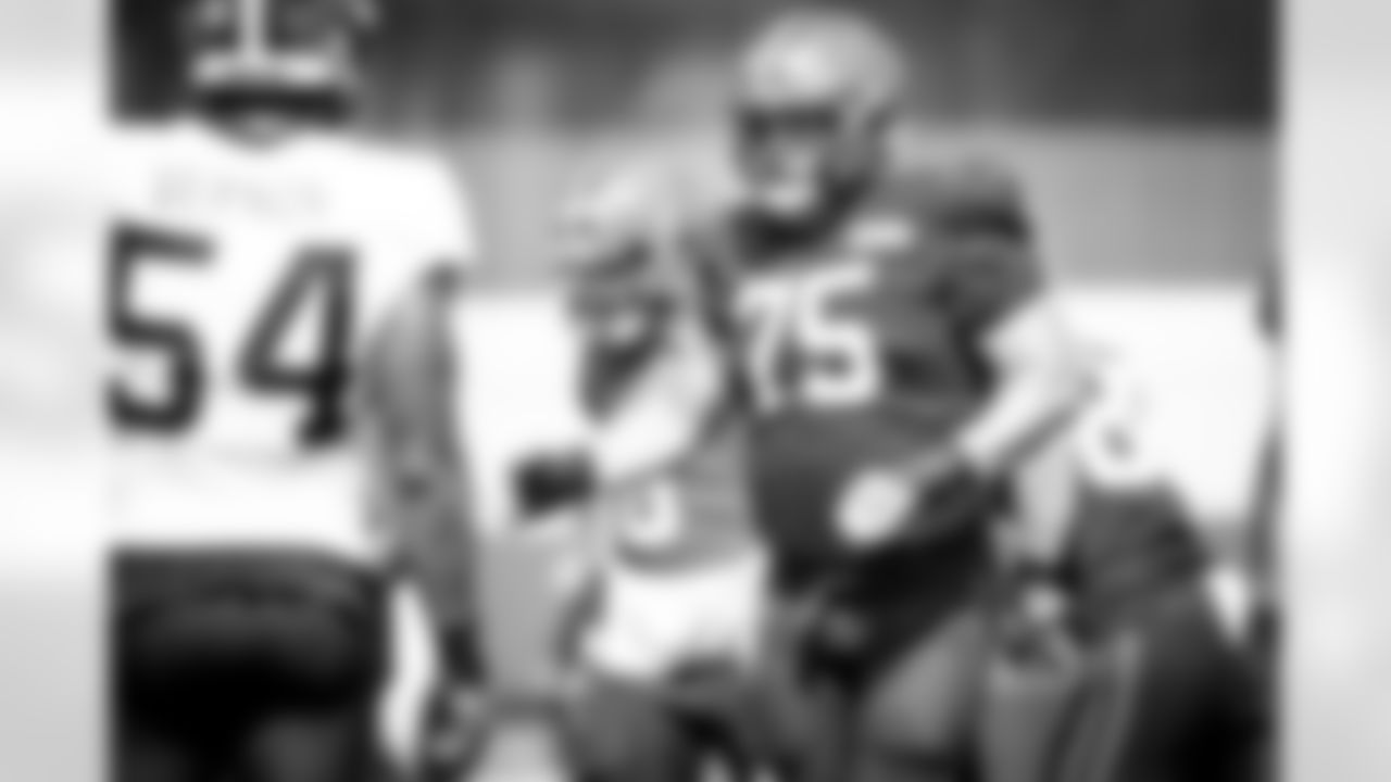 Offensive guard Joel Bitonio (75) during practice on August 25, 2020