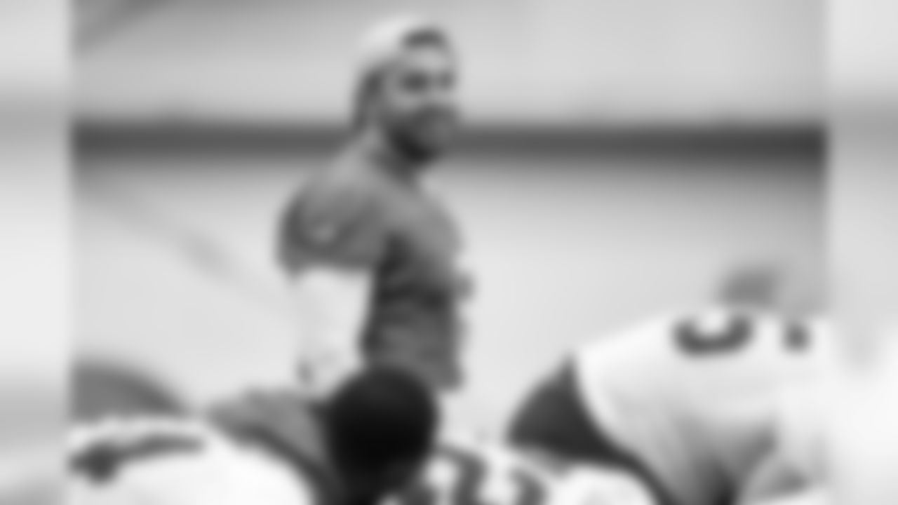 Quarterback Baker Mayfield (6) during the sixth practice of OTAs on May 23, 2019.