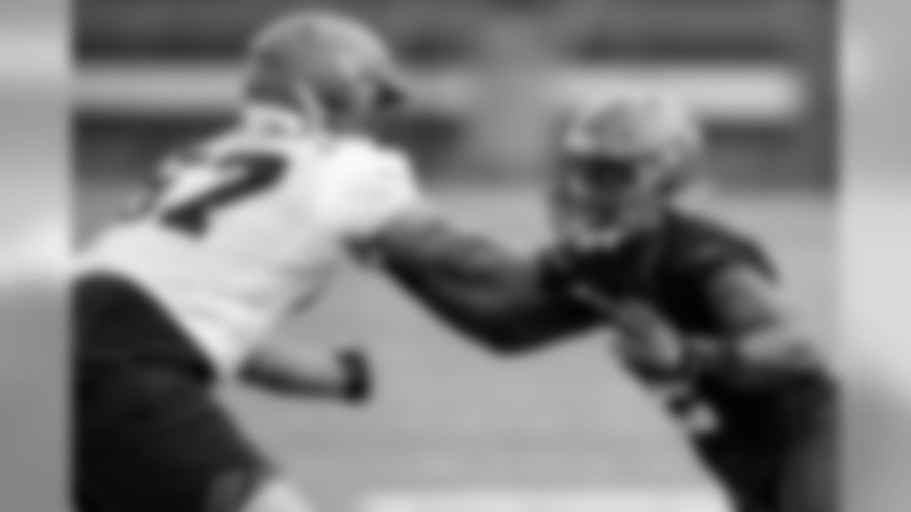 Defensive end Jarrell Owens (62) during the ninth practice of OTAs on May 30, 2019.