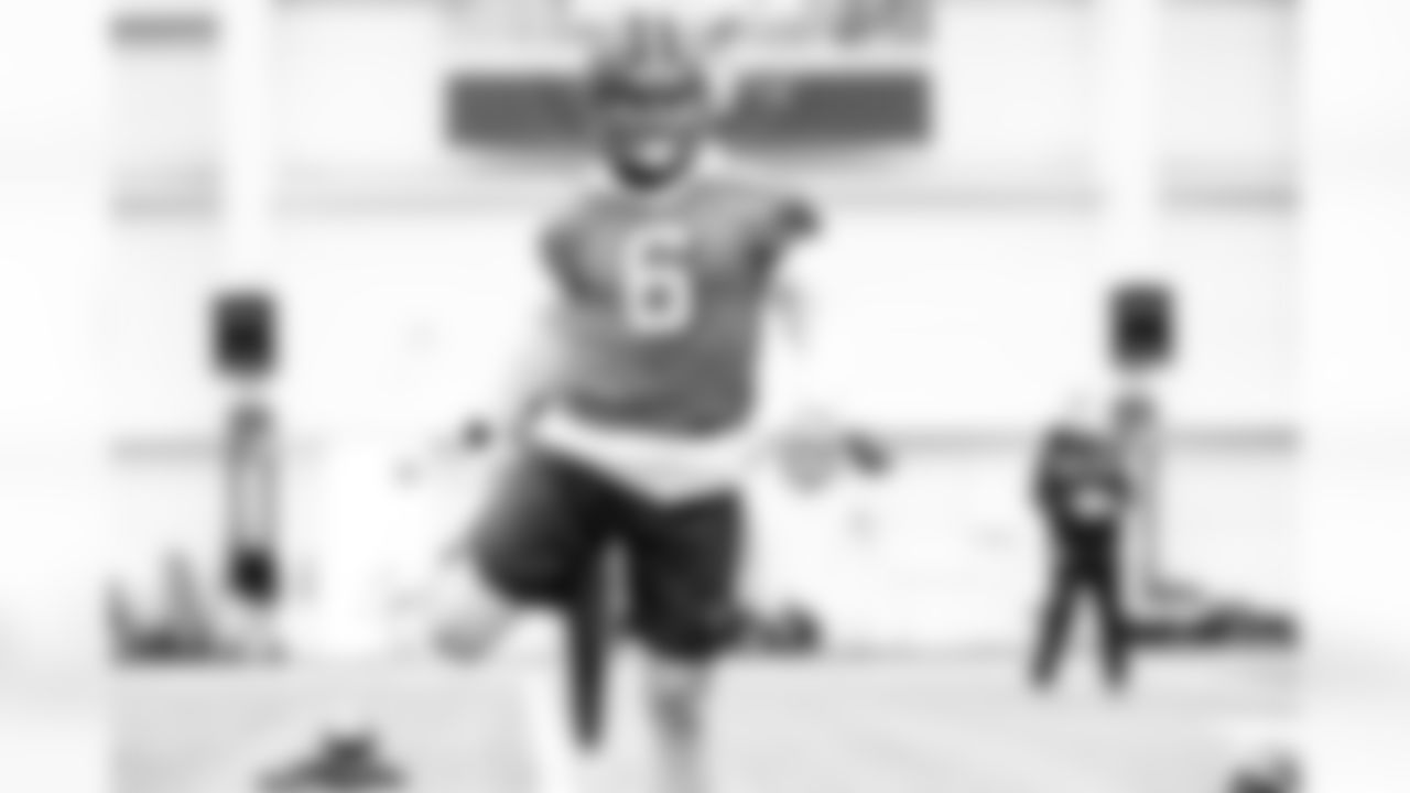 Quarterback Baker Mayfield (6) during practice on November 25, 2020