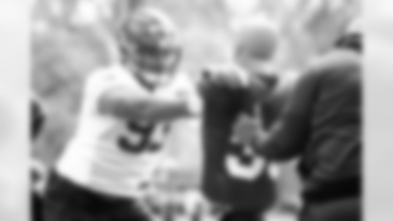 Defensive tackle Tommy Togiai (93) during the first day of rookie minicamp on May 14, 2021.