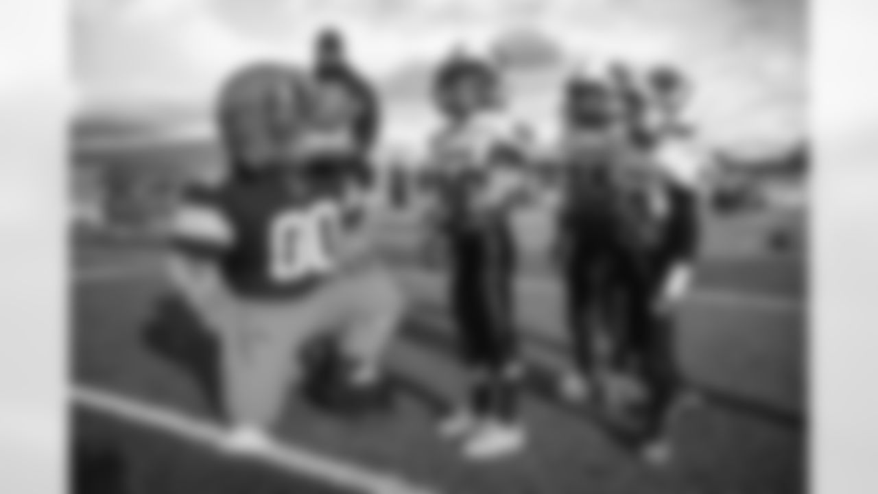 Browns Rookie Tackle Takeover Ohio Gridiron at Revere High School on October 15, 2022.