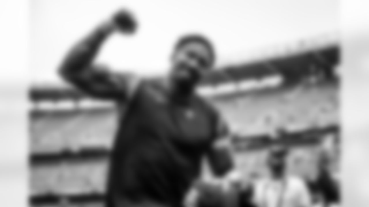 Defensive end Myles Garrett (95) after a NFL football game between the Tennessee Titans and Cleveland Browns on September 24, 2023 at Cleveland Browns Stadium. The Browns won 27-3.