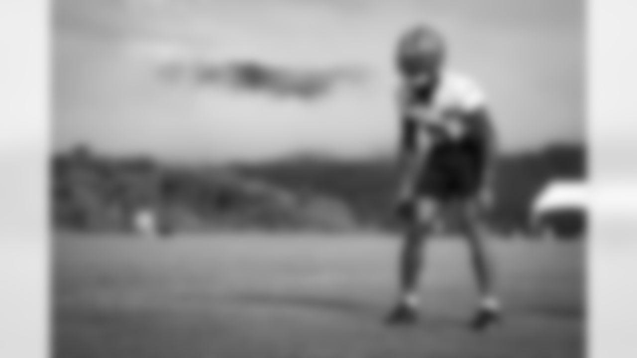 Cornerback Greg Newsome II (0) during Day 6 of Training Camp at The Greenbrier on July 30, 2023.